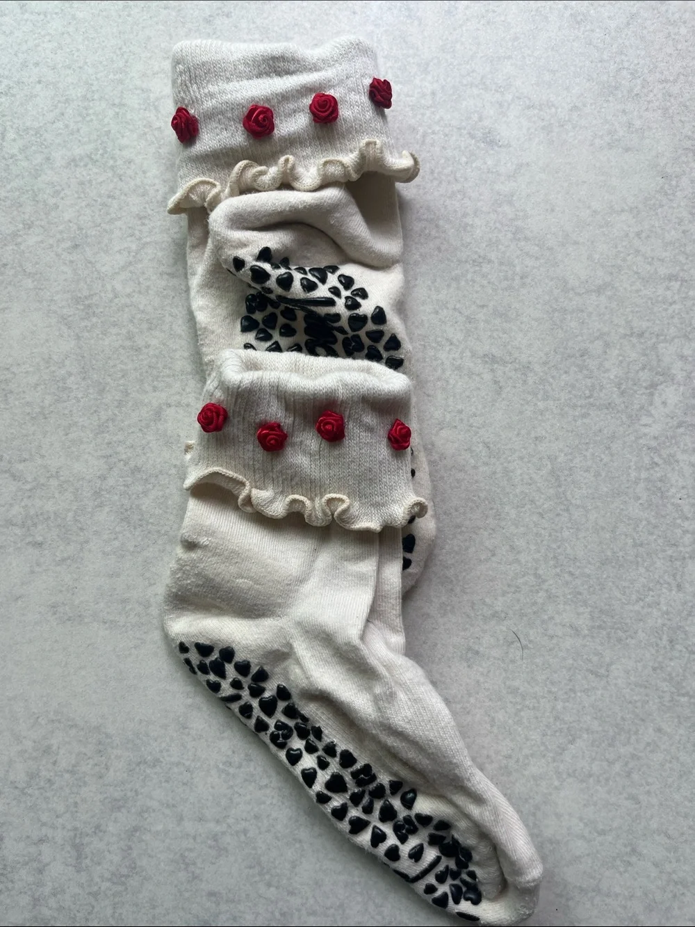Pilates honey Grippy Crew Socks three pairs.